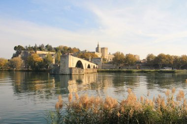 Avignon, Rhne Nehri'nin sol yakasında Vaucluse bölümü güneydoğu Fransa'da şehirde