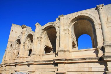 Ünlü Arles Roman amphitheater, Arles, Fransa şehir en önemli turistik
