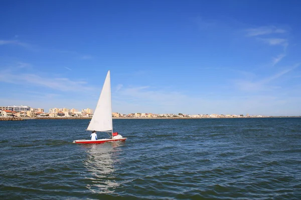 Velero Mar Mediterráneo Francia — Foto de Stock