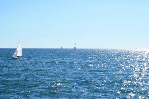 Velero Mar Mediterráneo Francia —  Fotos de Stock