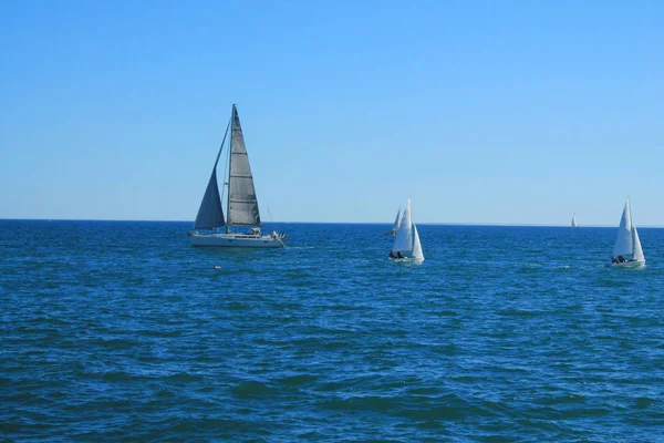 Velero Mar Mediterráneo Francia —  Fotos de Stock