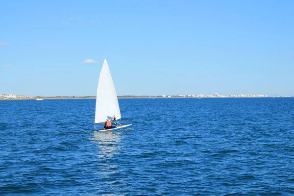 Velero Mar Mediterráneo Francia — Foto de Stock