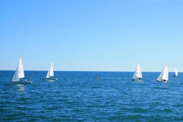 Płyniemy Łodzią Morze Śródziemne Francja — Zdjęcie stockowe