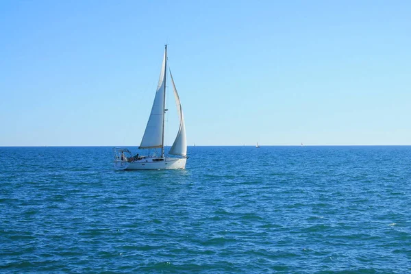 Velero Mar Mediterráneo Francia — Foto de Stock