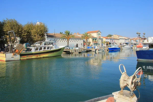 Grau 的渔港 位于法国 Occitanie 地区海岸的海滨度假胜地 — 图库照片