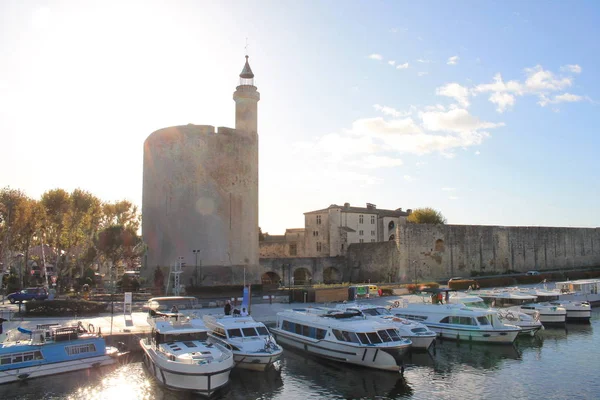 Murallas Aigues Mortes Increíble Famosa Ciudad Medieval Camarga Francia —  Fotos de Stock