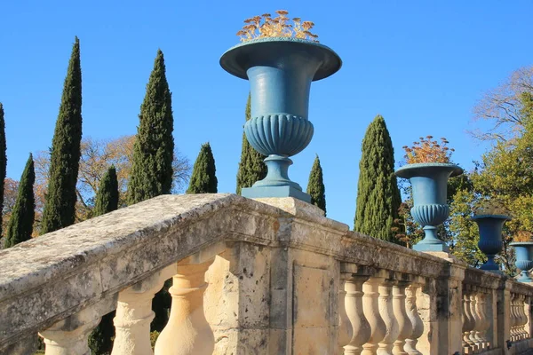 Jardín Botánico Del Castillo Flaugergues Cerca Montpellier Región Occitanie Sur — Foto de Stock