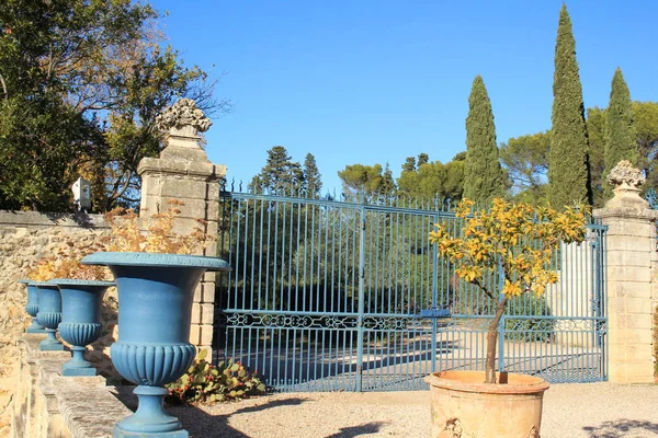 Botanischer Garten Von Schloss Flaugergues Der Nähe Von Montpellier Okzitanien — Stockfoto