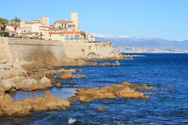 Vieille Ville Fortifiée Antibes Célèbre Musée Picasso Côte Azur France — Photo