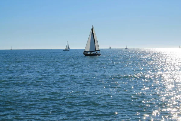 Velero Mar Mediterráneo Francia — Foto de Stock