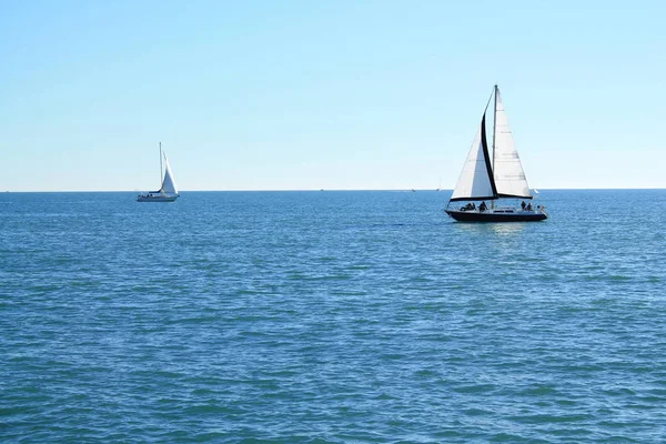 Velero Mar Mediterráneo Francia —  Fotos de Stock