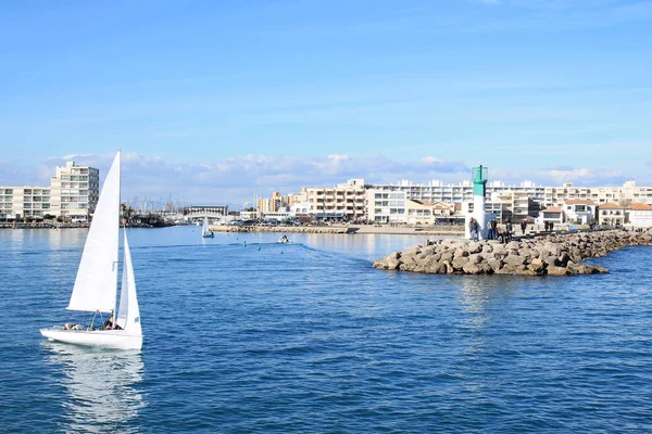 Carnon Plage Une Station Balnéaire Sud Montpellier — Photo