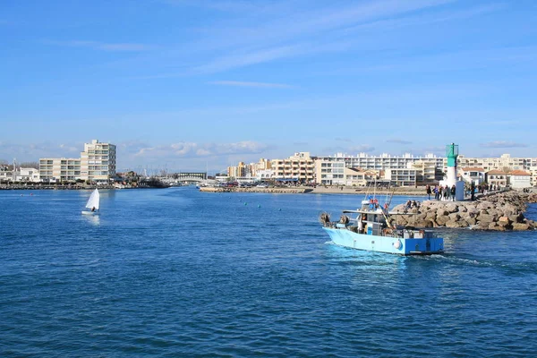 Carnon Plage Přímořské Letovisko Jižní Části Montpellier — Stock fotografie