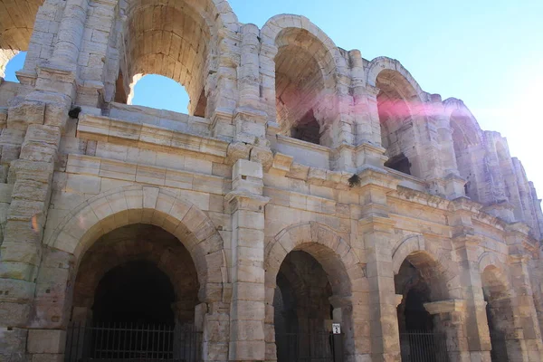 Famoso Anfiteatro Romano Arles Atracción Turística Más Importante Ciudad Arles — Foto de Stock