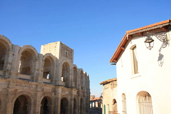 Famoso Anfiteatro Romano Arles Atracción Turística Más Importante Ciudad Arles — Foto de Stock