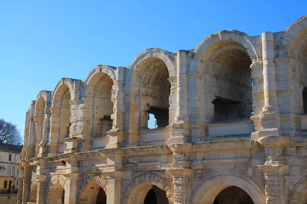 Famoso Anfiteatro Romano Arles Atracción Turística Más Importante Ciudad Arles — Foto de Stock