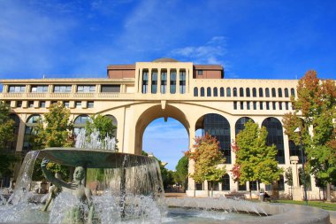 Thessalie meydanı ve Antigone ilçesinde inanılmaz çeşme, Montpellier, Fransa