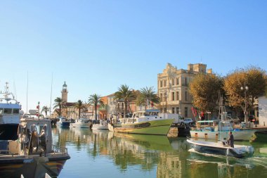  Grau du Roi, occitanie bölge Fransa'nın kıyısında bir sahil beldesi