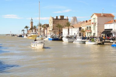 Grau du roi, occitanie bölge Fransa'nın kıyısında bir sahil beldesi