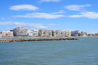  Grau du Roi, occitanie bölge Fransa'nın kıyısında bir sahil beldesi
