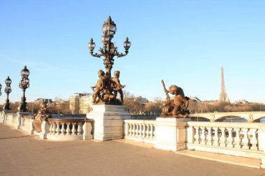 Köprü Alexandre ve river Seine de Paris, sermaye ve Fransa'nın en kalabalık şehir