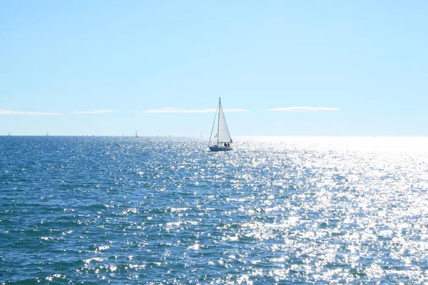 Velero Mar Mediterráneo Francia — Foto de Stock