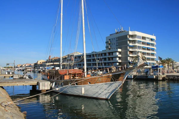 Grau Roi Balneario Costa Región Occitanie Francia — Foto de Stock