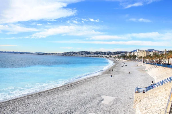 Güzel Şehir Promenade Des Anglais Seafront French Riviera Fransa Boyunca — Stok fotoğraf