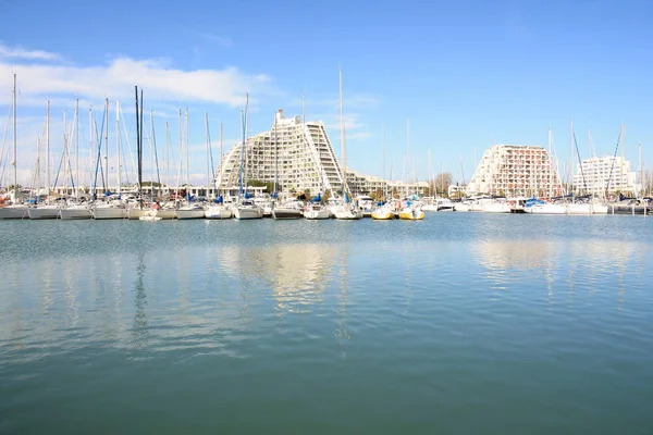 Ciudad Turística Grande Motte Herault Francia — Foto de Stock