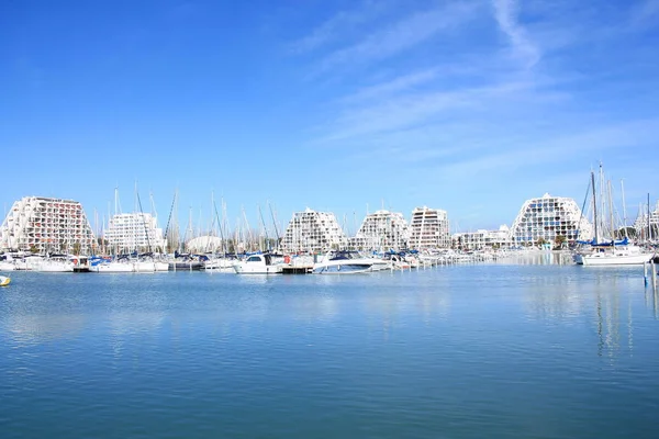 Het Resort Stad Van Grande Motte Hérault Frankrijk — Stockfoto