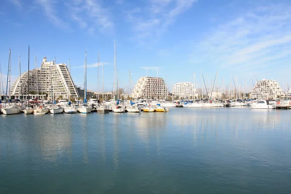 Grande Motte Hérault Bölümü Fransa Tatil Beldesi — Stok fotoğraf