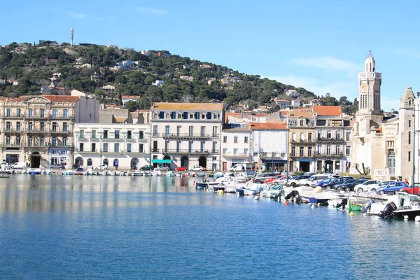 Sete Badort Och Singular Medelhavet Det Heter Venedig Languedoc Rousillon — Stockfoto