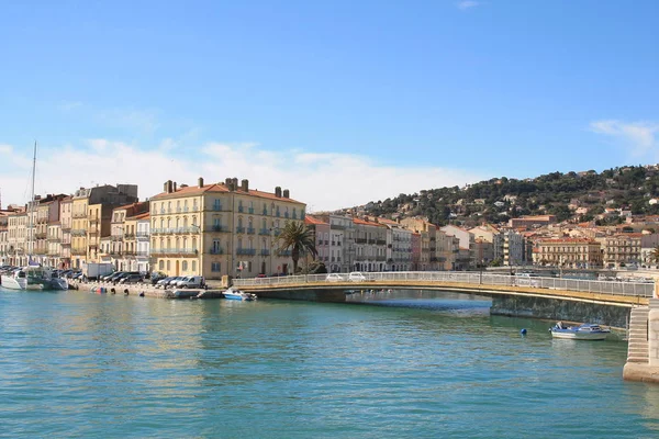 Sete Seaside Resort Singular Island Mediterranean Sea Named Venice Languedoc — Stock Photo, Image