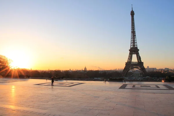 Amazing Sunrise in Paris, The Eiffel Tower