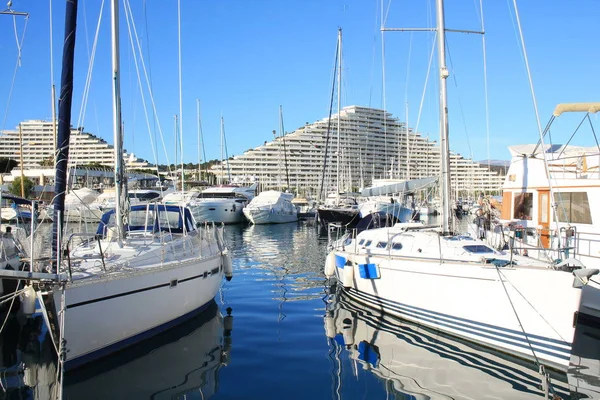 Marina Villeneuve Loubet Riviera Francesa — Foto de Stock