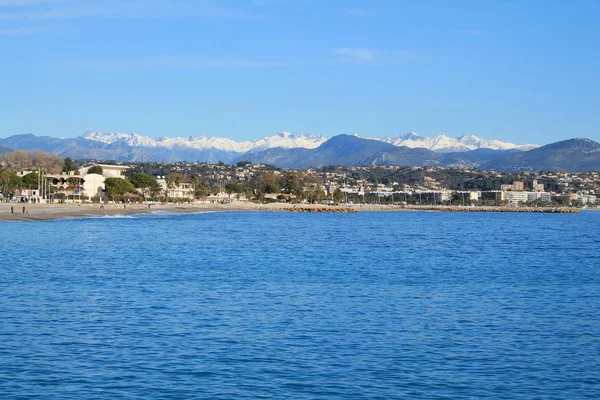 Villeneuve Loubet Beach Franska Rivieran Frankrike — Stockfoto