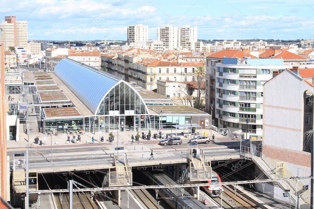 Train station of Montpellier, Herault, France