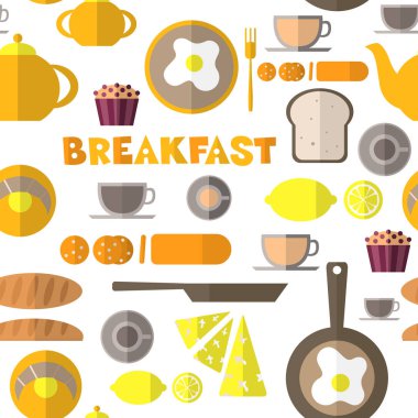 Kahvaltı öğeleri ile Seamless Modeli