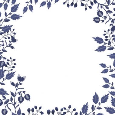 Mavi renklerde süs seamless modeli