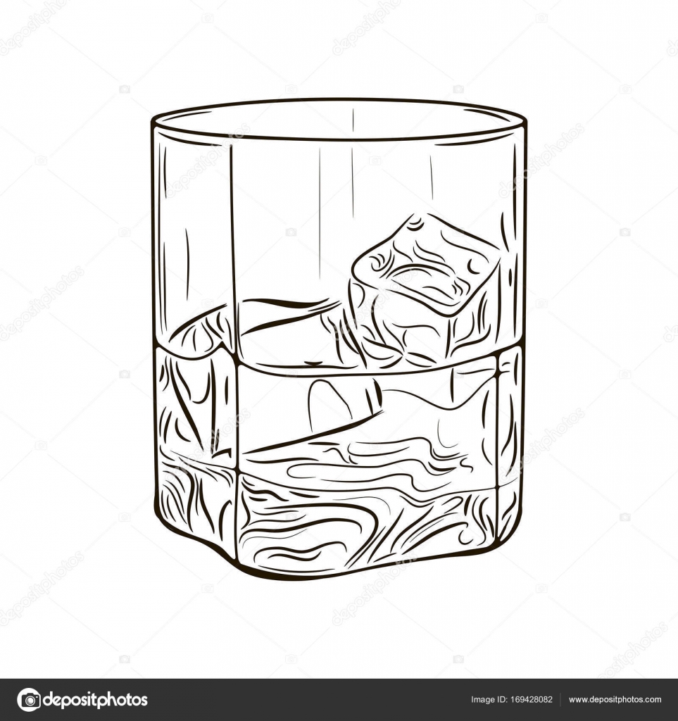 Illustrated Soda Cup with Ice, Stock image