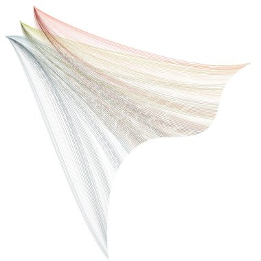 Vektör soyut illüstrasyon renkli çizgili