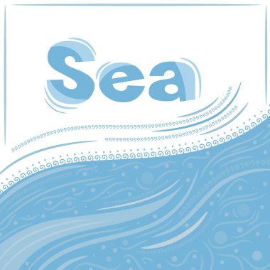 soyut deniz arka plan. vektör çizim