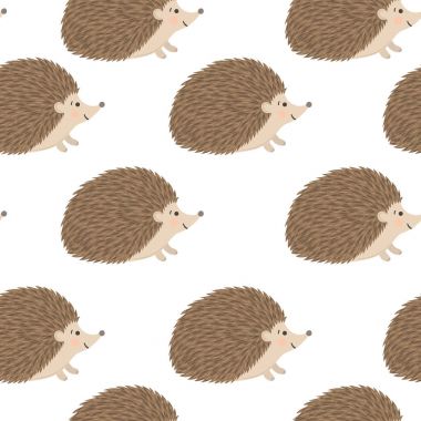 Vektör seamless modeli ile kirpi