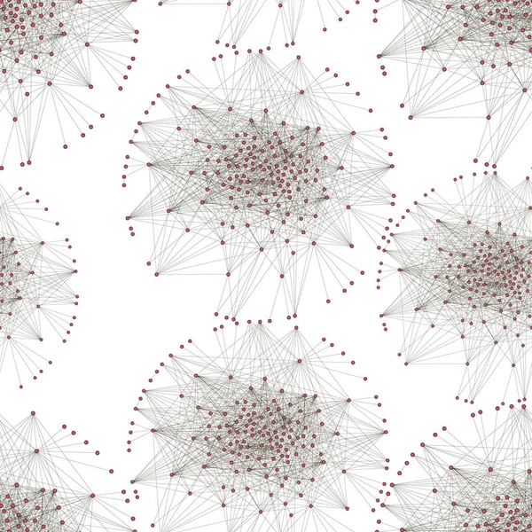 Наука Даних Прекрасний Графік Мережевий Граф — стоковий вектор