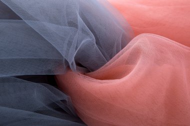 arkaplan, peçe, doku, kumaş, yumuşak katlar, mavi, pembe, gri, çok renkli, ağ, tül