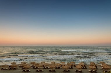 Yaz plaj Üstten Görünüm