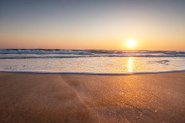 Güzel deniz manzarası. Doğanın bileşimi.