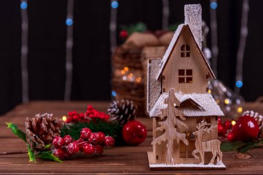 Noel gingerbread ev dekorasyonu.