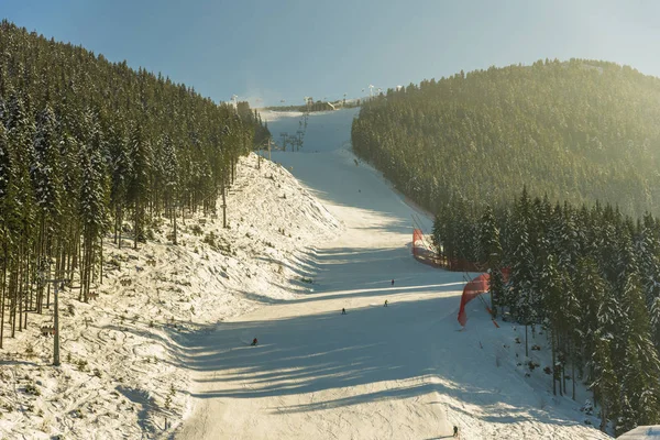 Ski slope in Bulgaria. — Stock Photo, Image