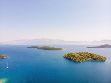 Güzel Lefkada adası. Yunanistan yazın.